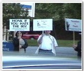 Libertarians and Dale Ritchey supporters out at the annual Tax Day Protest.