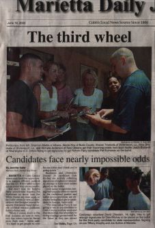 June 19, 2000 - Marietta Daily Journal - Front Page (click to enlarge)