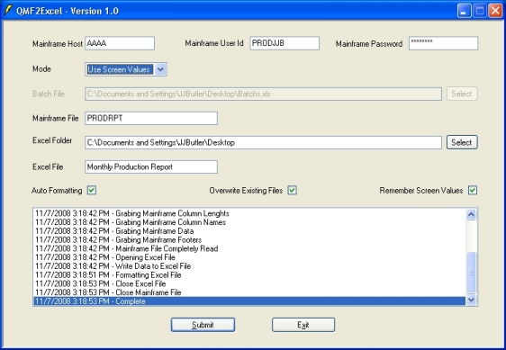 Click here to download QMF2Excel 1.0